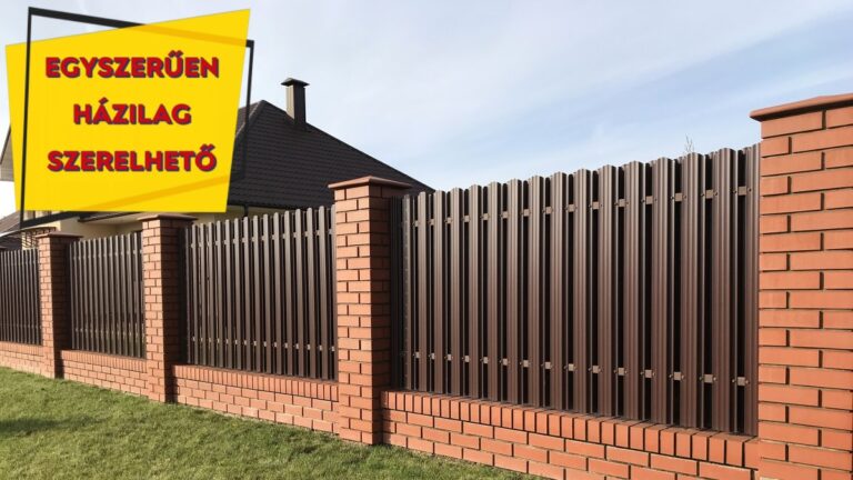 Tartós és dekoratív lemezkerítés az XXL kerítés kínálatában